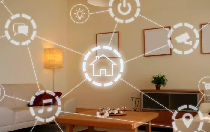 Xceed Electrical smart home automation setup in a modern living room